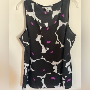 Womens black sleeveless shirt